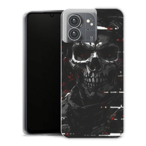 Coque Xiaomi Redmi 13C Gaming Crane Glitch Rouge - coque gaming Redmi 13C