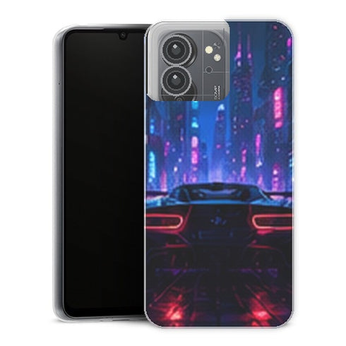 Coque Xiaomi Redmi 13C Gaming Voiture Neon - coque gaming Redmi 13C
