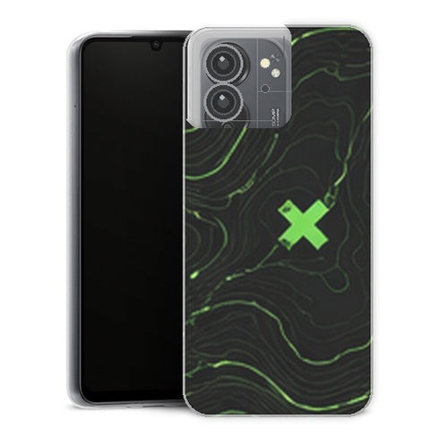 Coque Xiaomi Redmi 13C Gaming Carte Topographique Verte - coque gaming Redmi 13C