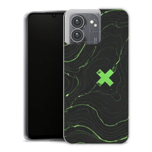 Coque Xiaomi Redmi 13C Gaming Carte Topographique Verte - coque gaming Redmi 13C