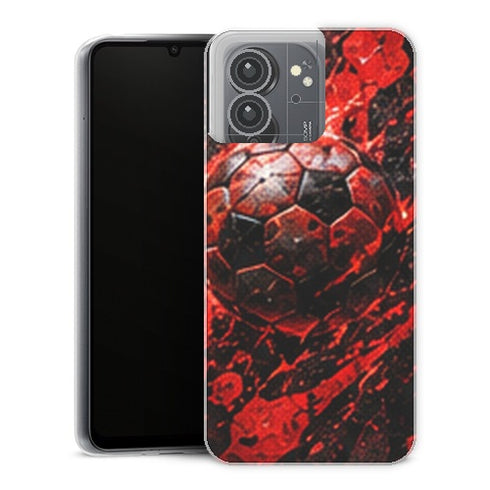 Coque Xiaomi Redmi 13C Gaming Ballon Rouge Noir - coque gaming Redmi 13C