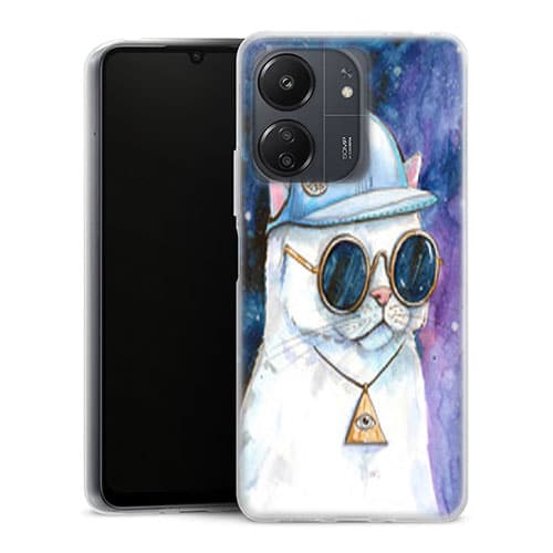 Coque Xiaomi Redmi 13C Chat Hipster
