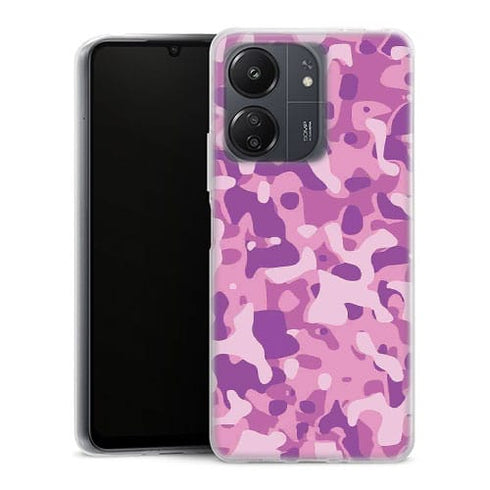 Coque Xiaomi Redmi 13C Camo Rose Army