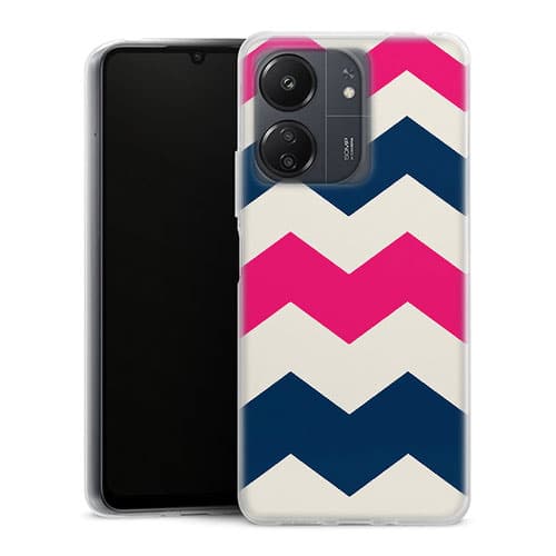 Coque Xiaomi Redmi 13C Zig Zag Rose