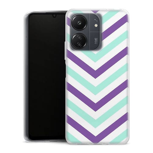 Coque Xiaomi Redmi 13C Chevrons Azteque Violet
