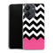 Coque Xiaomi Redmi 13C Chevrons Colorés Rose et Noir