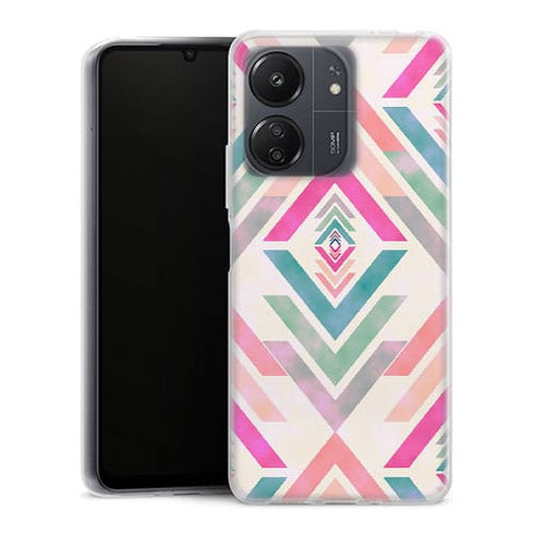 Coque Xiaomi Redmi 13C Fancy Diams azteque Rose