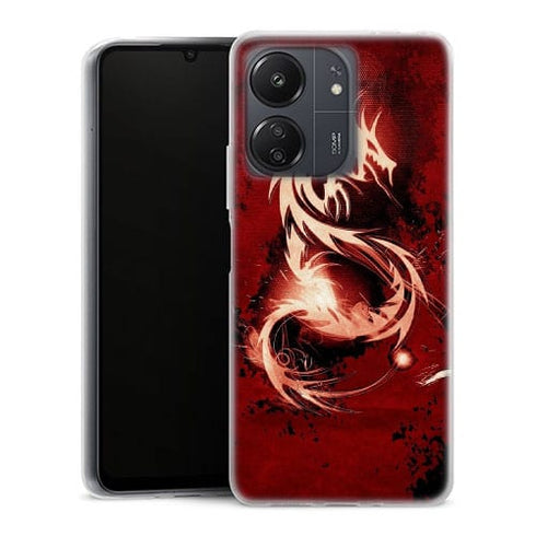 Coque Xiaomi Redmi 13C Dragon Rouge
