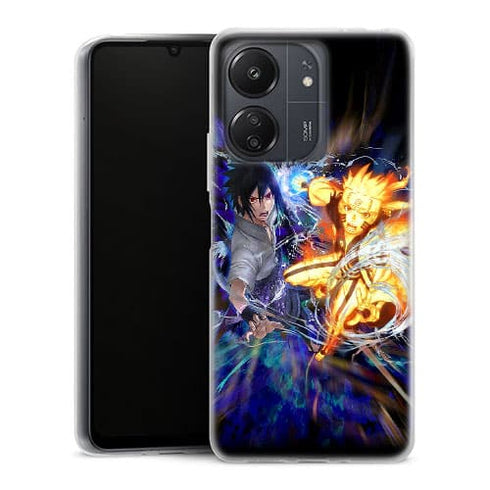 Coque Xiaomi Redmi 13C Fight Naruto Sasuke