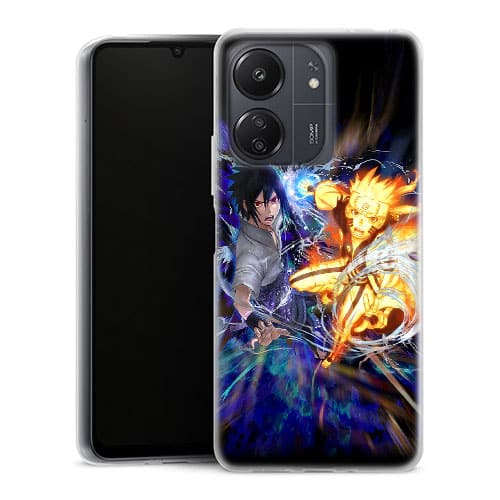 Coque Xiaomi Redmi 13C Fight Naruto Sasuke
