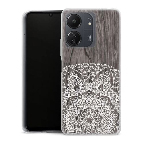 Coque Xiaomi Redmi 13C Floral Lacet Bois