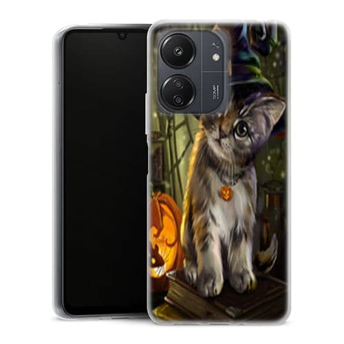 Coque Xiaomi Redmi 13C Halloween Cat