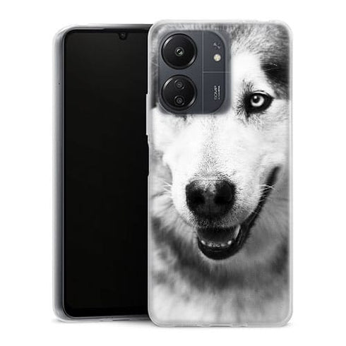 Coque Xiaomi Redmi 13C Husky aux Yeux Clairs