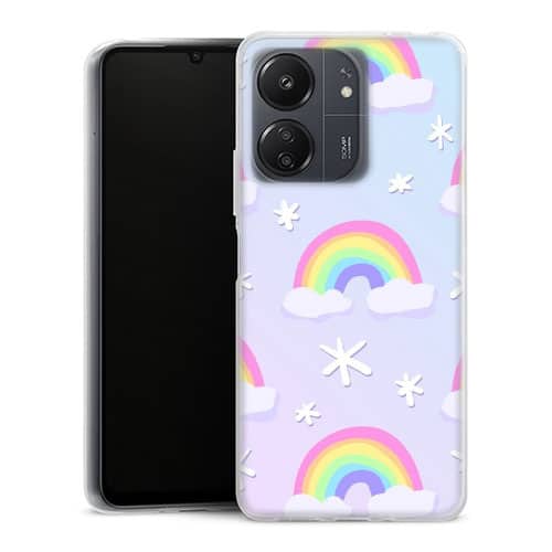 Coque Xiaomi Redmi 13C Joyeux Pastel Rainbows