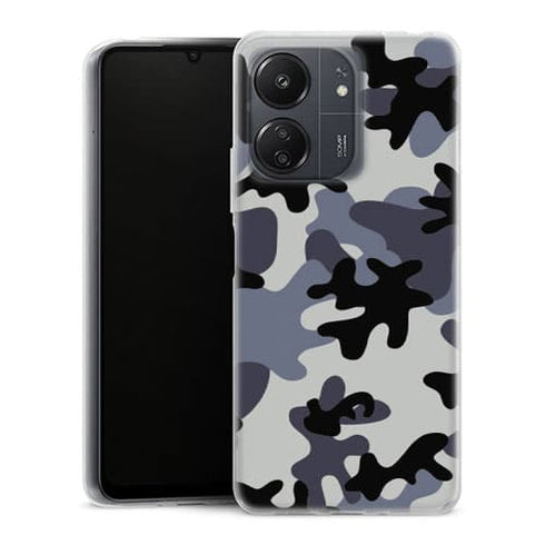Coque Xiaomi Redmi 13C Motif de camouflage noir