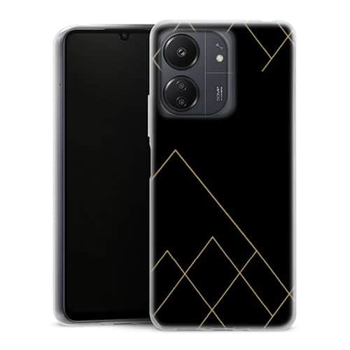 Coque Xiaomi Redmi 13C Noir pierre sarcelle profonde