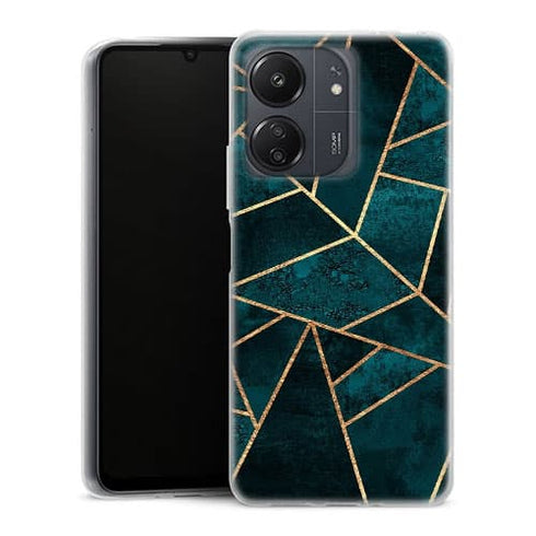 Coque Xiaomi Redmi 13C Pierre turquoise profonde