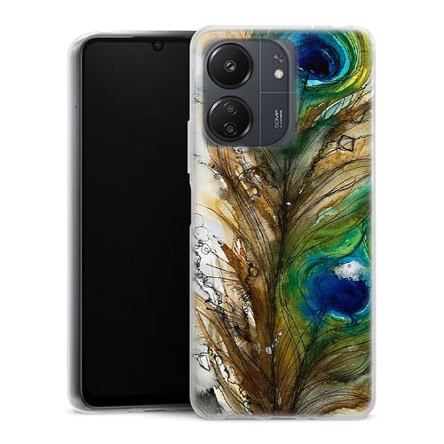 Coque Xiaomi Redmi 13C Plume de Paon