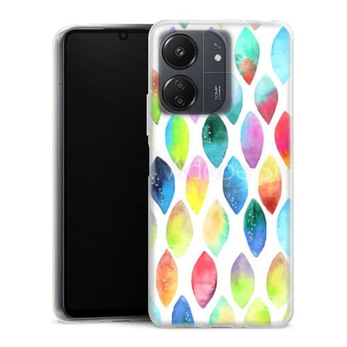 Coque Xiaomi Redmi 13C Plumes Watercolors