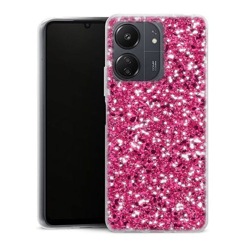 Coque Xiaomi Redmi 13C Paillettes Roses