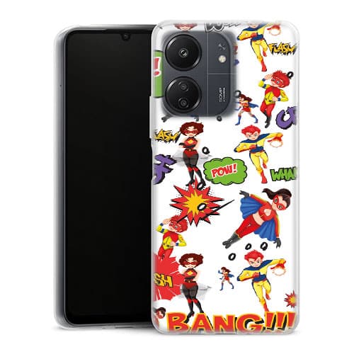 Coque Xiaomi Redmi 13C Super Hero Blanc