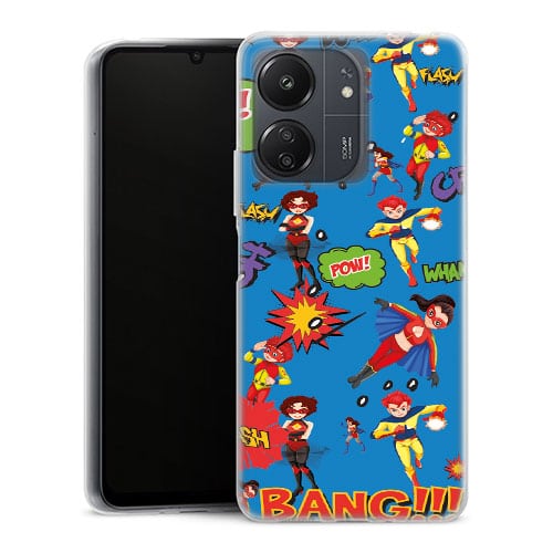 Coque Xiaomi Redmi 13C Super Héros Bleu