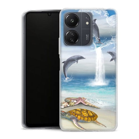 Coque Xiaomi Redmi 13C Dauphins Heureux