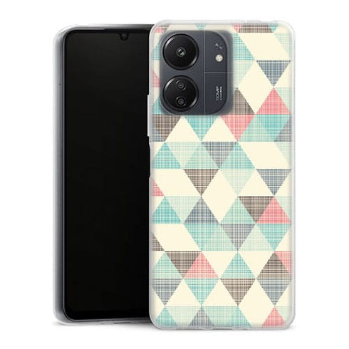 Coque Xiaomi Redmi 13C Triangles Vintage