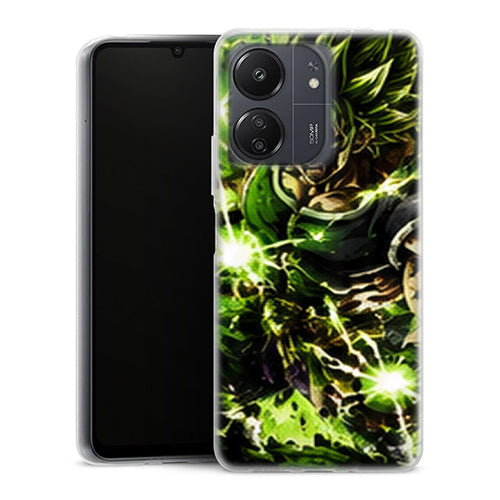 Coque Xiaomi Redmi 13C Dragon Ball Broly Aura Verte - MaCoquePerso