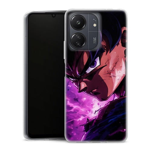 Coque Xiaomi Redmi 13C Dragon Ball Goku Black Rose Portrait - MaCoquePerso
