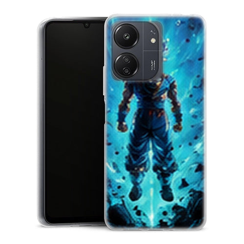 Coque Xiaomi Redmi 13C Dragon Ball Goku Blue Tempete - MaCoquePerso