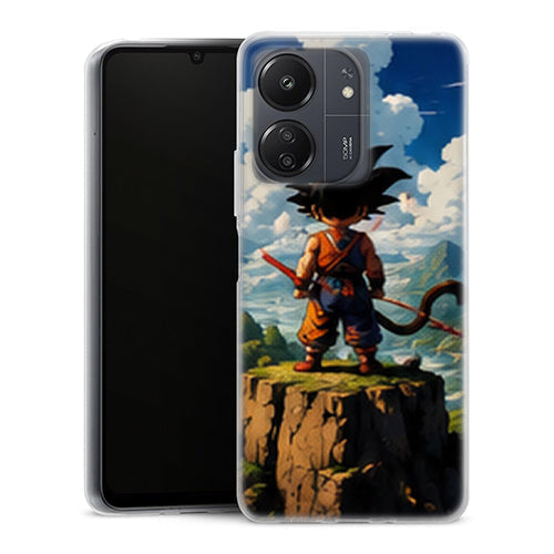Coque Xiaomi Redmi 13C Dragon Ball Goku Enfant Montagne - MaCoquePerso