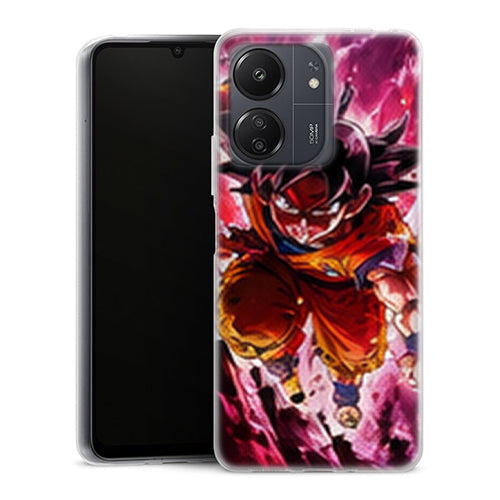 Coque Xiaomi Redmi 13C Dragon Ball Goku Kaioken Attaque - MaCoquePerso