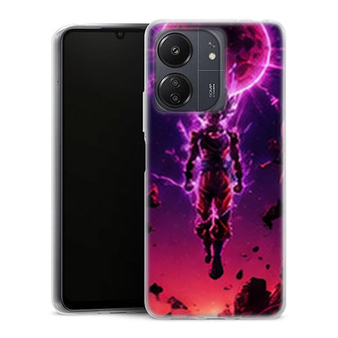 Coque Xiaomi Redmi 13C Dragon Ball Goku Rose Lune - MaCoquePerso