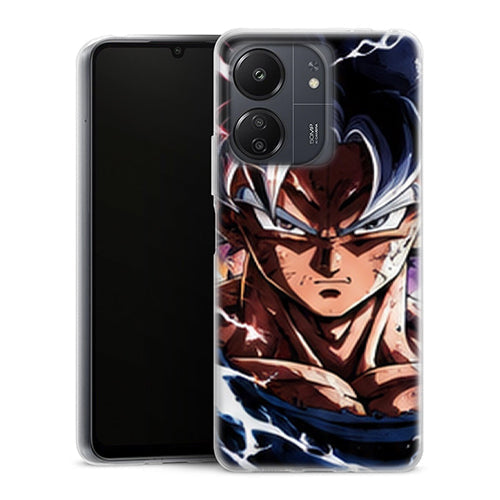 Coque Xiaomi Redmi 13C Dragon Ball Goku Ultra Instinct Portrait - MaCoquePerso