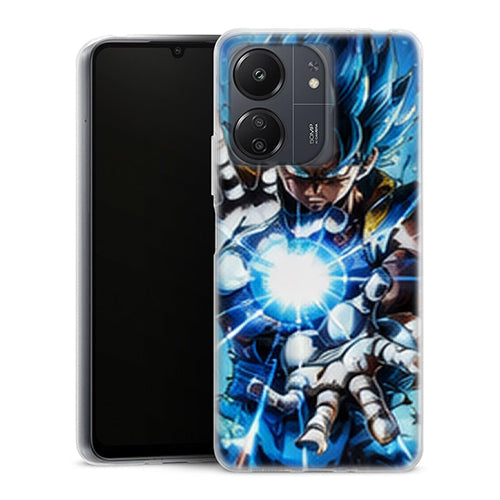 Coque Xiaomi Redmi 13C Dragon Ball Vegeta Blue Kamehameha - MaCoquePerso