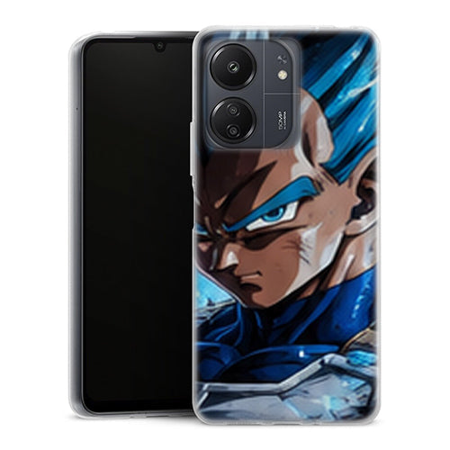 Coque Xiaomi Redmi 13C Dragon Ball Vegeta Blue Portrait - MaCoquePerso