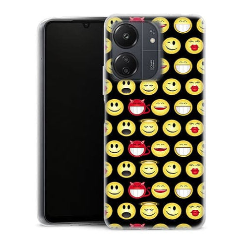 Coque Xiaomi Redmi 13C Funny smileys
