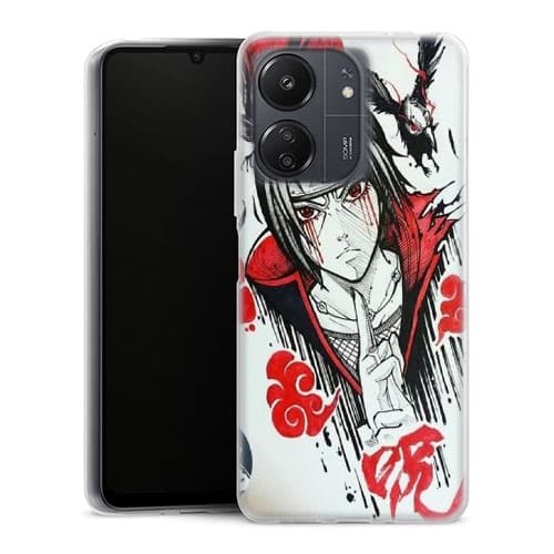 Coque Xiaomi Redmi 13C itachi blood eyes raven akatsuki