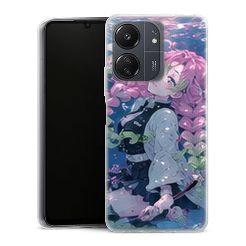 Coque Xiaomi Redmi 13C Mitsuri Kanroji Repos Eau Bleue Demon Slayer - MaCoquePerso