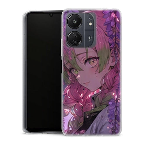 Coque Xiaomi Redmi 13C Mitsuri Kanroji Profil Glycines Violettes Demon Slayer - MaCoquePerso