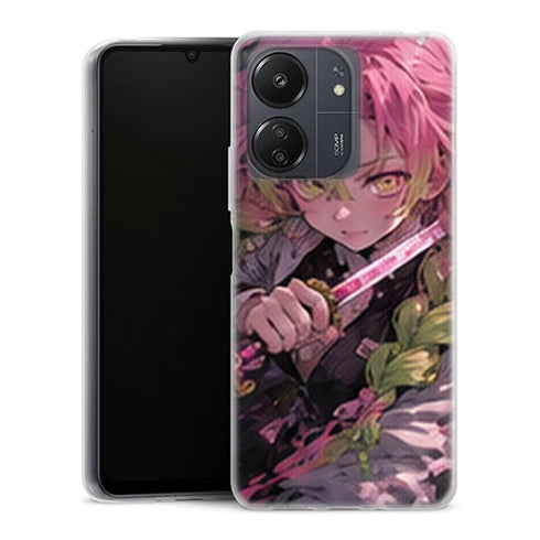 Coque Xiaomi Redmi 13C Mitsuri Kanroji Katana Regard Sombre Demon Slayer - MaCoquePerso