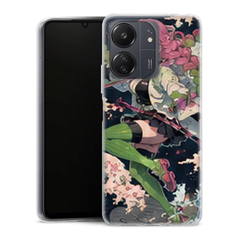 Coque Xiaomi Redmi 13C Mitsuri Kanroji Attaque Vague Fleurie Demon Slayer - MaCoquePerso