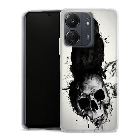 Coque Xiaomi Redmi 13C Raven and Skull
