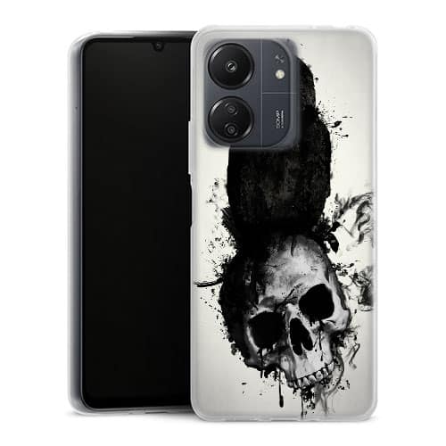 Coque Xiaomi Redmi 13C Raven and Skull