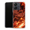 Coque Xiaomi Redmi 13C Tanjiro Kamado Regard Feu Flammes Demon Slayer - MaCoquePerso