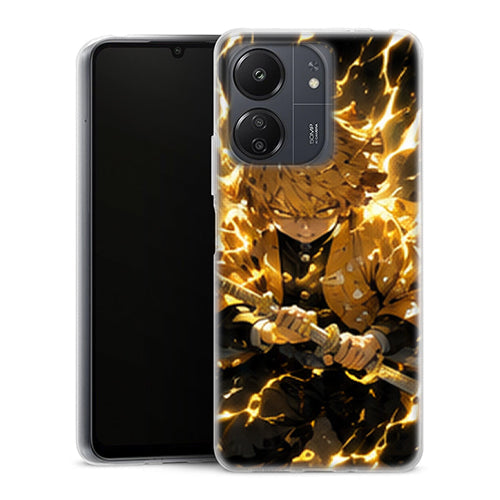 Coque Xiaomi Redmi 13C Zenitsu Agatsuma Concentration Foudre Demon Slayer - MaCoquePerso