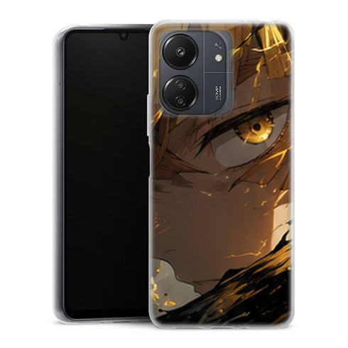 Coque Xiaomi Redmi 13C Zenitsu Agatsuma Oeil Foudre Dore Demon Slayer - MaCoquePerso