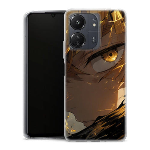 Coque Xiaomi Redmi 13C Zenitsu Agatsuma Oeil Foudre Dore Demon Slayer - MaCoquePerso