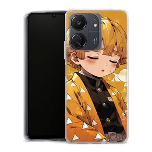 Coque Xiaomi Redmi 13C Zenitsu Agatsuma Chibi Sommeil Demon Slayer - MaCoquePerso
